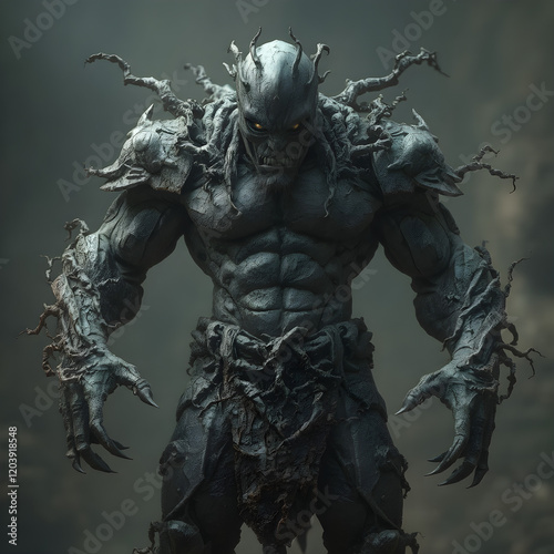 statue of a tree monster 