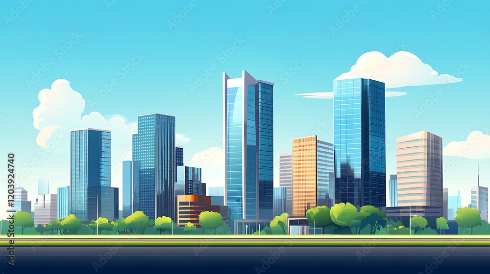 Fototapeta premium Real Estate Banner Highlighting Beautiful Homes and Captivating Visuals 