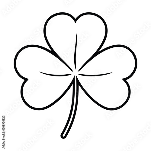 three leaf clover isolated