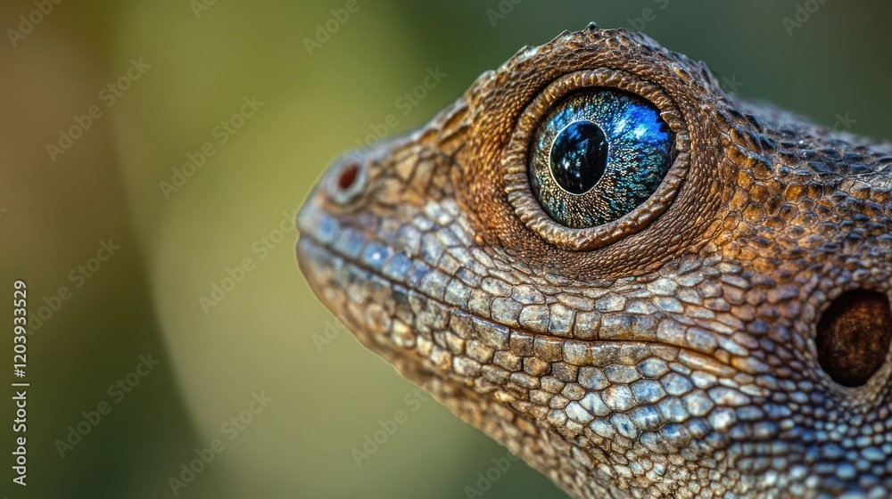 Magnificent Close-Up of a Lizard's Captivating Eye Magnificent Close-Up of a Lizard's Captivating Eye