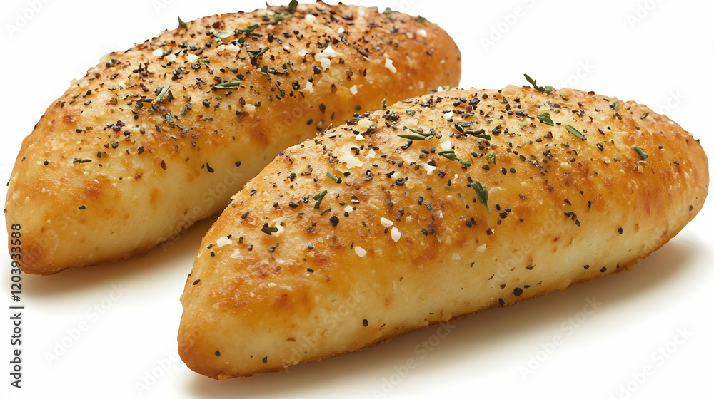 Two Garlic Knots, Studio Shot, Food Photography, Menu Two Garlic Knots, Studio Shot, Food Photography, Menu