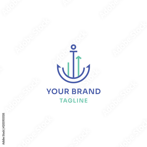 Abstract Anchor Brand Identity – Perfect for Maritime and Coastal Themes
 photo