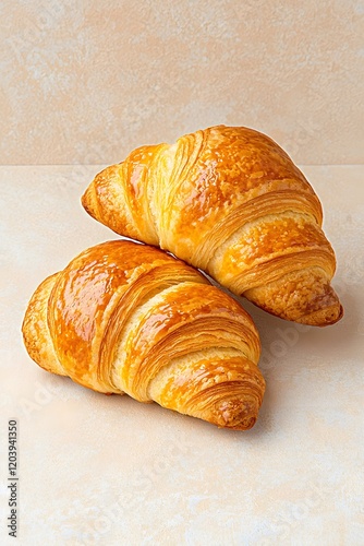 Wallpaper Mural Freshly baked croissants bakery food photography cozy kitchen close-up culinary delight for breakfast Torontodigital.ca