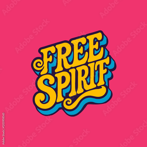 Free Spirit T-Shirt Design, Modern t-shirt design