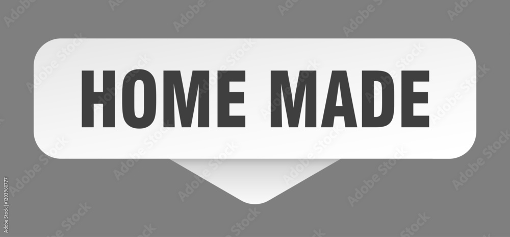 home made sticker. home made sign isolated on gray background home made sticker. home made sign isolated on gray background