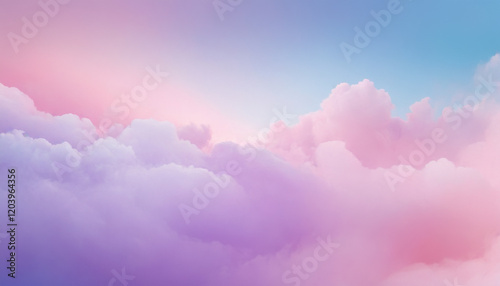 Wallpaper Mural Abstract gradient mesh blending lavender, sky blue, and soft pink Torontodigital.ca