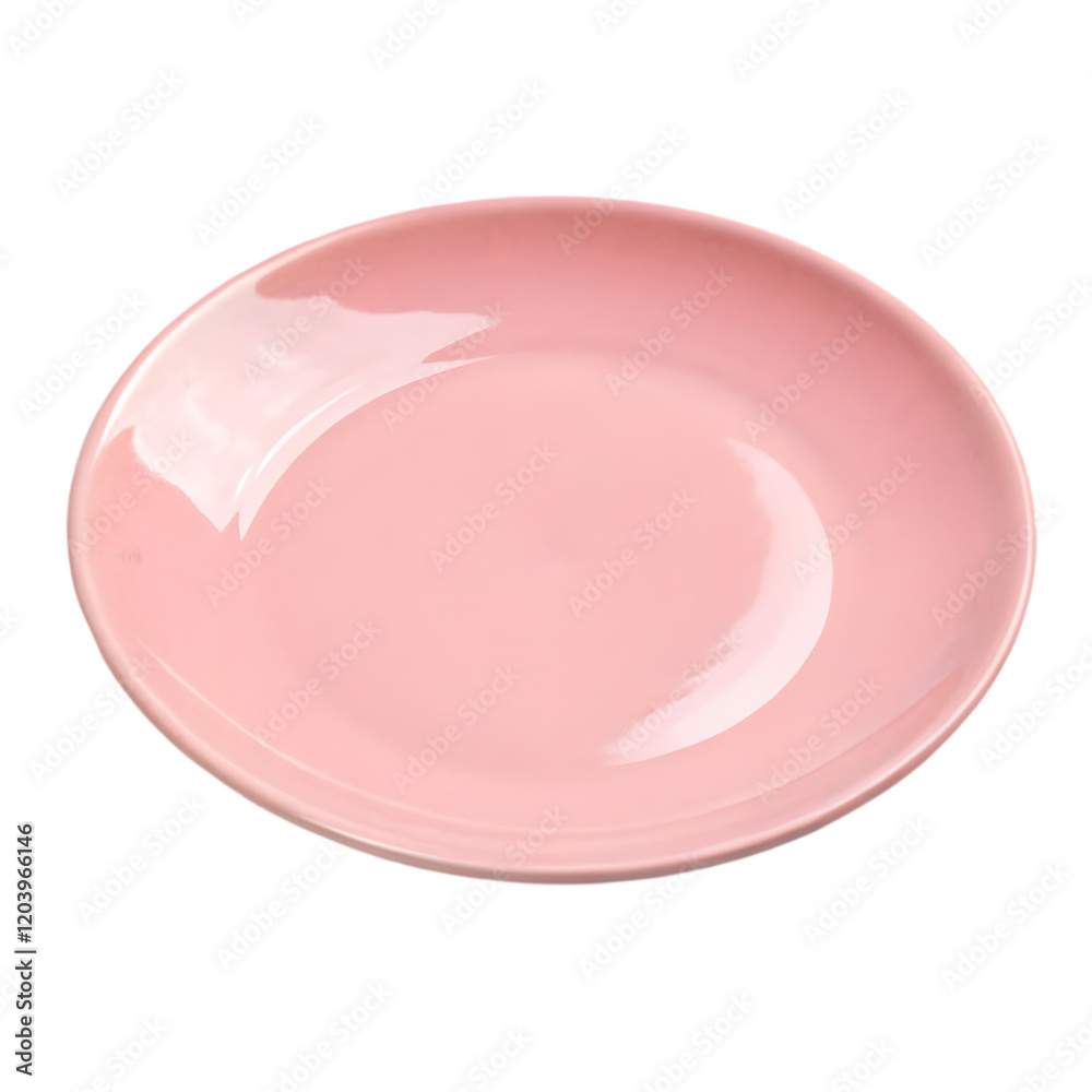 ceramic pink plate on transparent background ceramic pink plate on transparent background