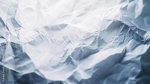 Wallpaper Mural Crumpled White Paper Texture with Subtle Shadows Torontodigital.ca