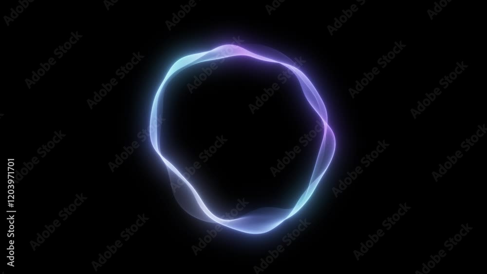Glowing Lines Animation. Technology Gradient Wave. AI Audio Voice Spectrum. 4K