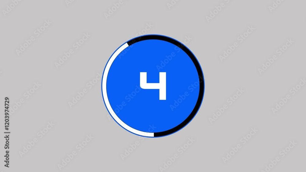 Creative 10 seconds blue circle countdown timer on white color, circle shaped smooth loading with countdown animated indicator, ten second countdown timer concept Creative 10 seconds blue circle countdown timer on white color, circle shaped smooth loading with countdown animated indicator, ten second countdown timer concept