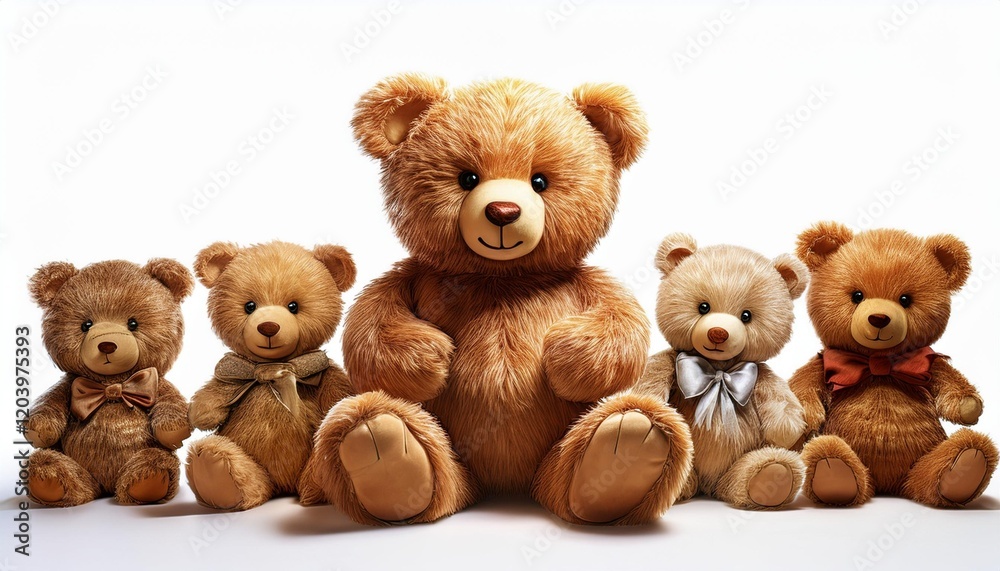 two teddy bears isolated on white two teddy bears isolated on white