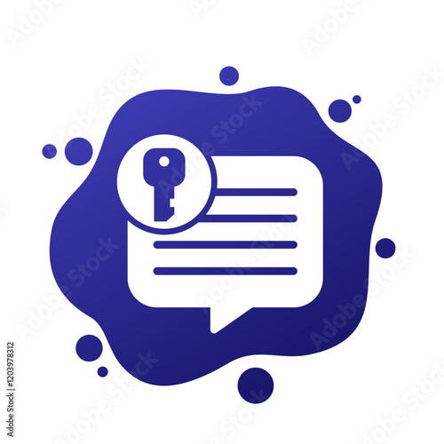 key message icon for web