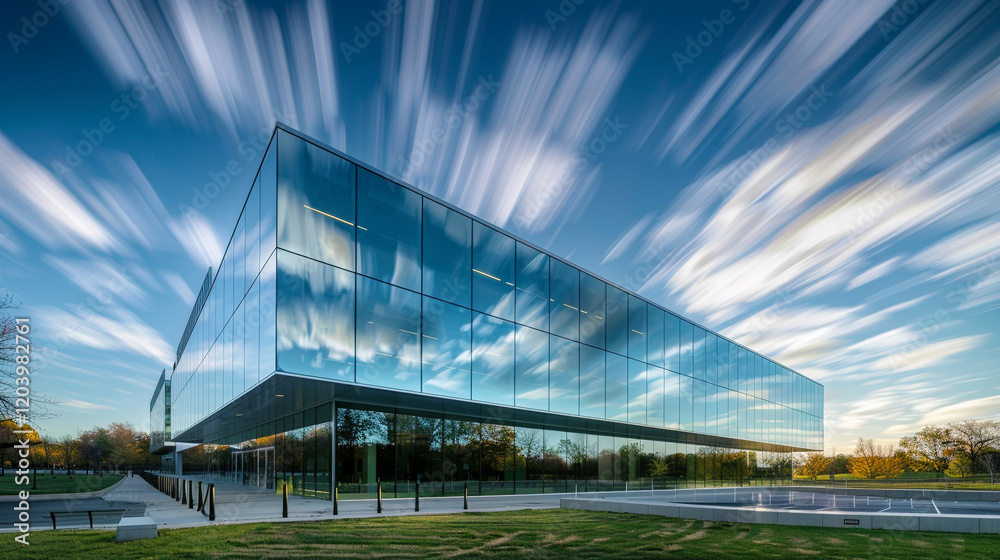 Sleek Modern Office with Cutting-Edge Interiors Sleek Modern Office with Cutting-Edge Interiors