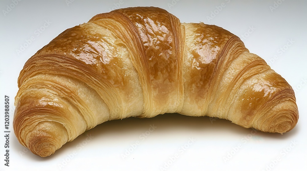 Delicious Golden Brown Croissant Pastry Bakery Fresh Baked Bread Food Photography