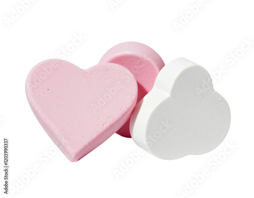 two pink hearts