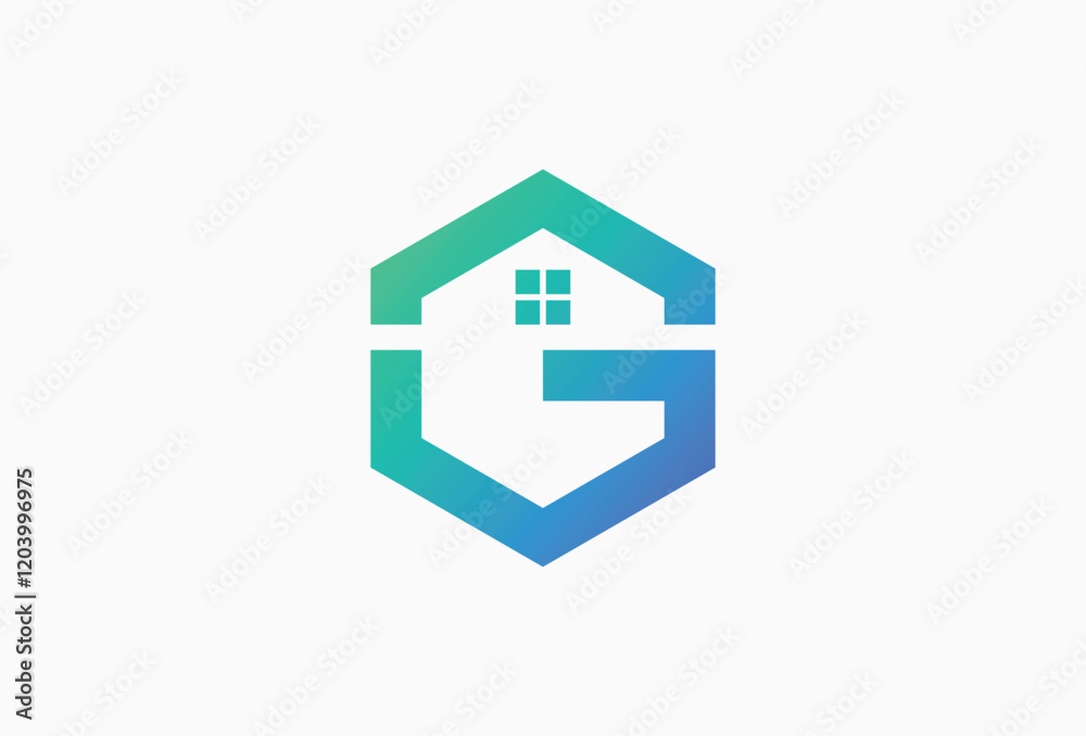 Letter G Housing Logo. window icon and Hexagon Alphabet Logotype Concept for Real estate, Building Construction, Architecture, Apartment, house, home, residential, property and investment Symbol. Letter G Housing Logo. window icon and Hexagon Alphabet Logotype Concept for Real estate, Building Construction, Architecture, Apartment, house, home, residential, property and investment Symbol.