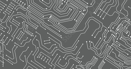 Circuit technology background with hi-tech digital data connection system and computer electronic design