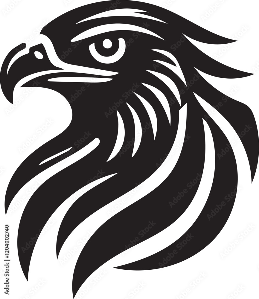 Obraz premium head of hawk