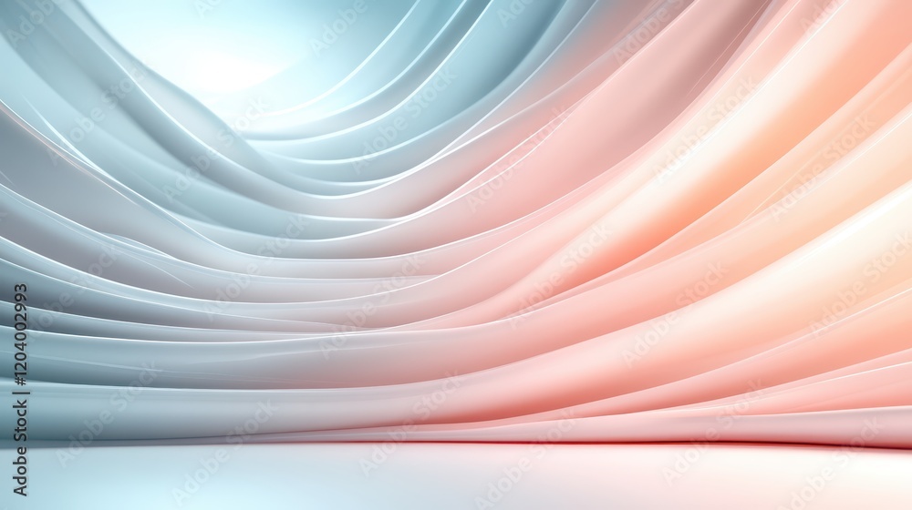 Naklejka premium Abstract background with smooth lines and soft color transitions for soothing visual experience