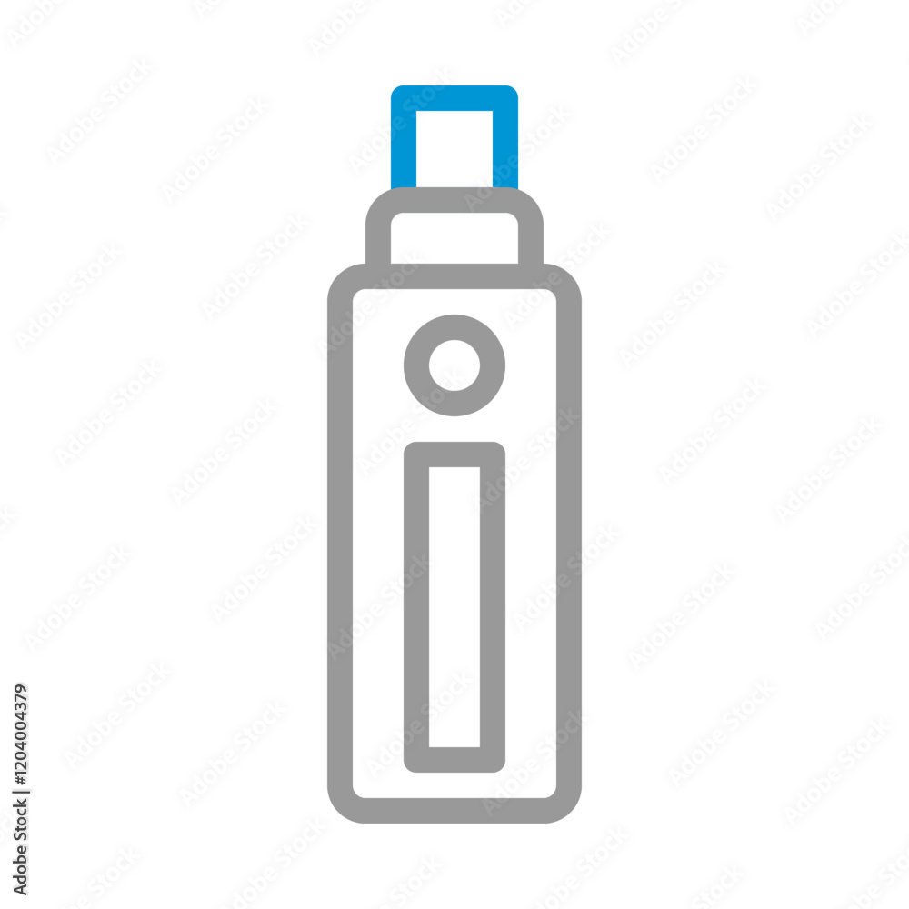 USB flash drive icon. Concept of data storage and transfer. USB flash drive icon. Concept of data storage and transfer.