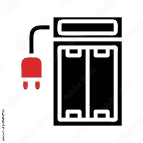 Battery charger apparatus with power supply for recharging purposes illustrated