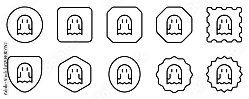 Editable horror game, ghost, thriller vector icon. Video game, game elements. Part of a big icon set family. Perfect for web and app interfaces, presentations, infographics, etc