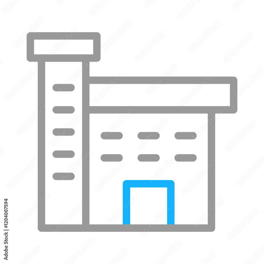 Factory building icon. Concept of industry, manufacturing, and production. Factory building icon. Concept of industry, manufacturing, and production.