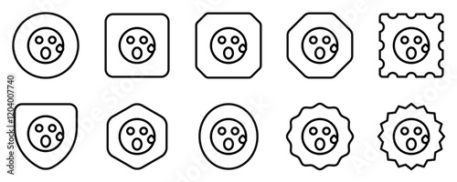 Editable suprised expression emoticon vector icon. Part of a big icon set family. Part of a big icon set family. Perfect for web and app interfaces, presentations, infographics, etc