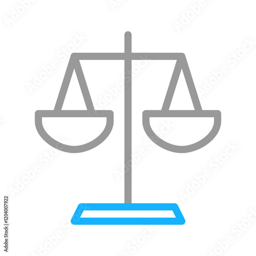 Scales of justice icon. Concept of law, justice, and balance.