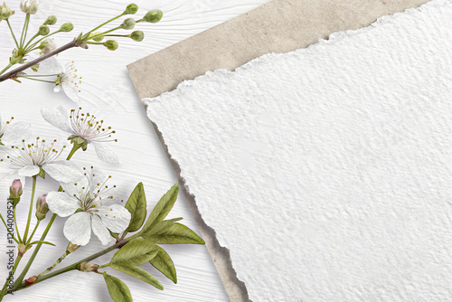 Ethereal White Watercolor Paper Texture Background