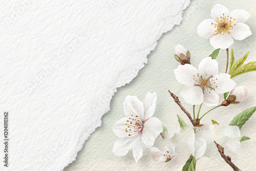 Ethereal White Watercolor Paper Texture Background