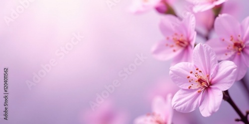 Delicate Pink Blossoms on a Soft Background, Perfect for Springtime Designs