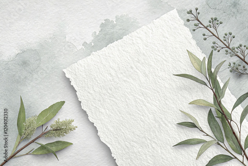 Ethereal White Watercolor Paper Texture Background