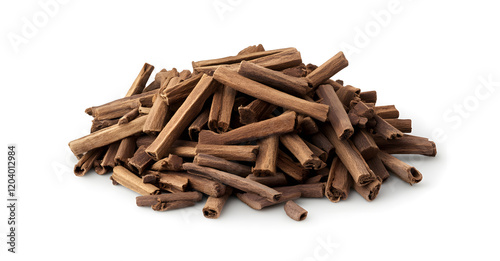 Wallpaper Mural Pile of Raw Cinnamon Sticks Isolated on White Background Torontodigital.ca