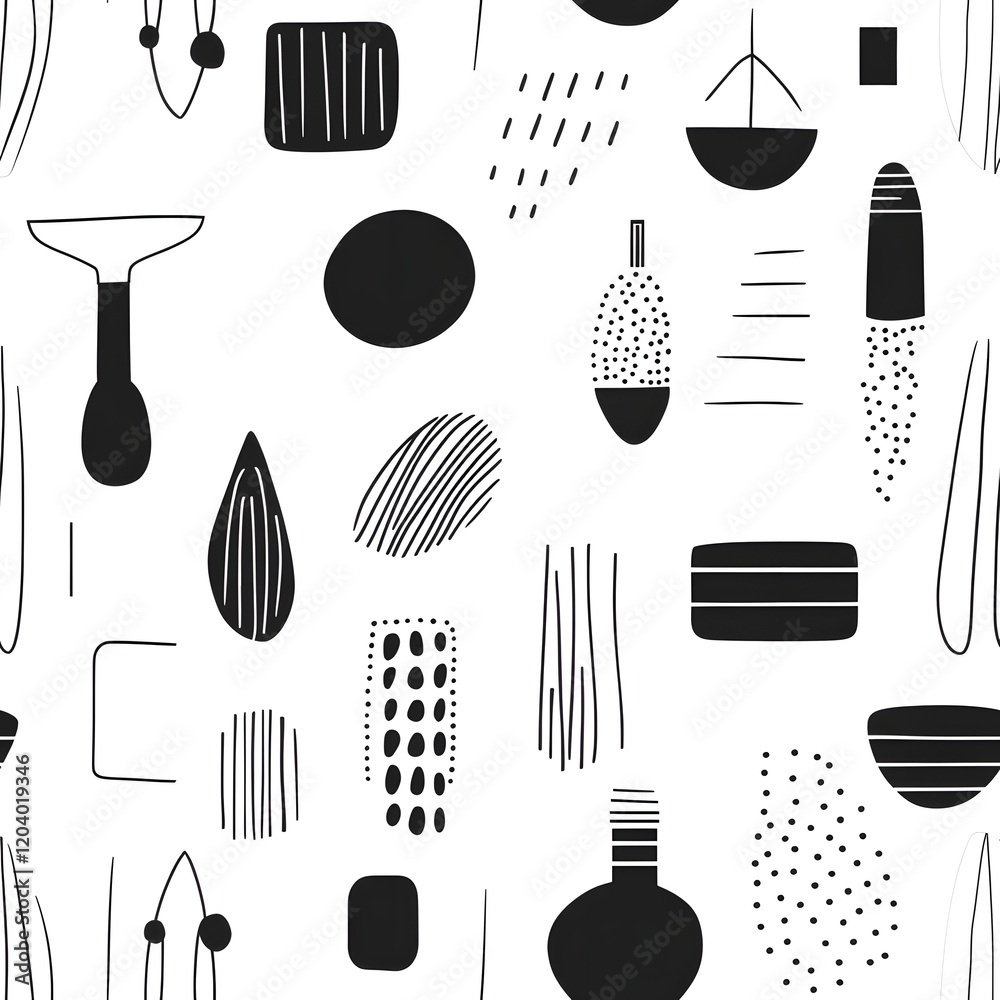 Geometric Shapes Minimalist Monochrome Pastels Seamless Pattern Modern Events Office Repeating Tile Geometric Shapes Minimalist Monochrome Pastels Seamless Pattern Modern Events Office Repeating Tile
