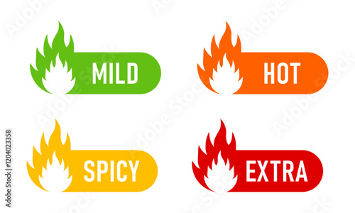 Spicy level labels