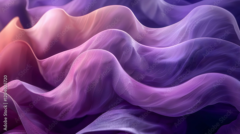 Obraz premium Abstract Purple and Pink Wavy Background Illustration