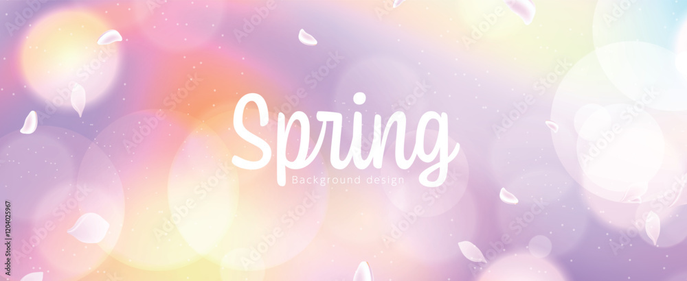 Spring background design. Beautiful background with petals Spring background design. Beautiful background with petals