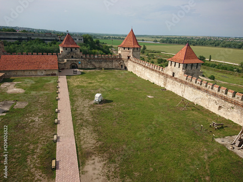 Bendery Fortress is an architectural monument of the 16th century. Located on the right bank of the Dniester River in the city of Bendery, Transnistria photo