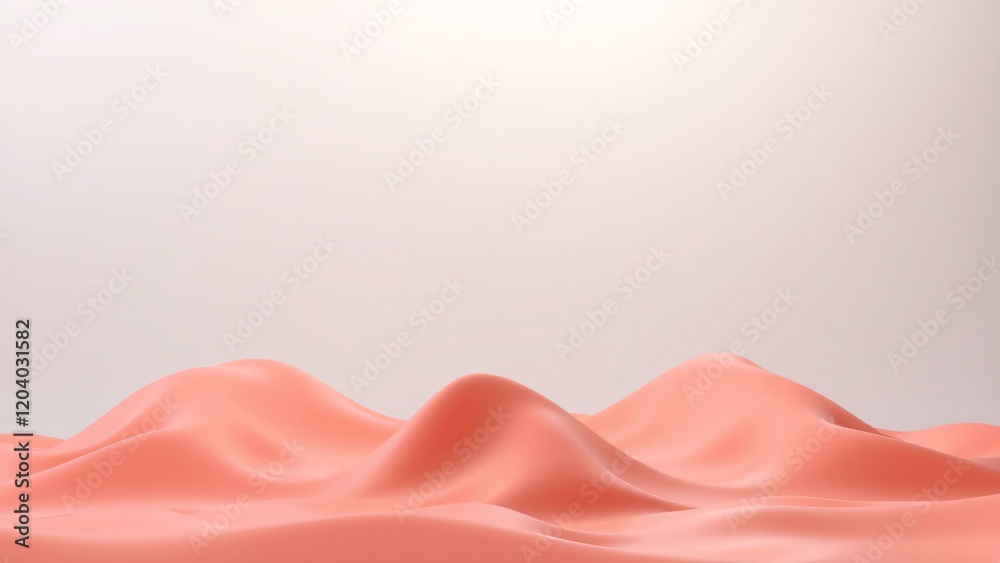 Obraz premium Abstract Coral Pink Wave