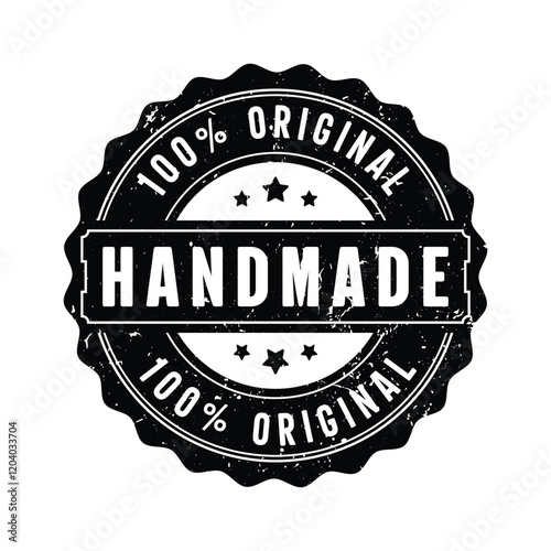 Handmade 100% original stamp logo design