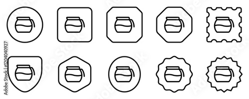 Editable coffee decanter vector icon. Cafe, coffee shop, restaurant, drink, beverages. Part of a big icon set family. Perfect for web and app interfaces, presentations, infographics, etc