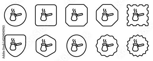 Editable ibrik, turkish coffee pot vector icon. Cafe, coffee shop, restaurant, drink, beverages. Part of a big icon set family. Perfect for web and app interfaces, presentations, infographics, etc