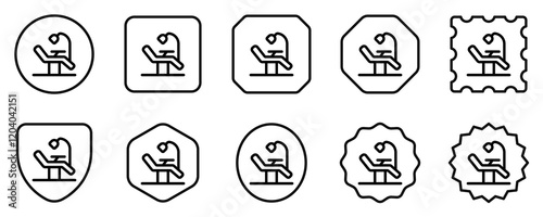 Editable dentist chair vector icon. Dentistry, healthcare, medical. Part of a big icon set family. Perfect for web and app interfaces, presentations, infographics, etc