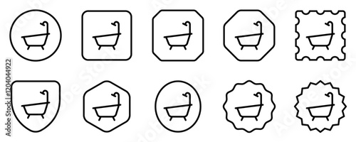 Editable bath tub, bathroom vector icon. Part of a big icon set family. Perfect for web and app interfaces, presentations, infographics, etc