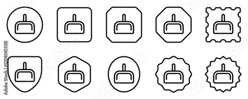 Editable dustpan vector icon. Part of a big icon set family. Perfect for web and app interfaces, presentations, infographics, etc
