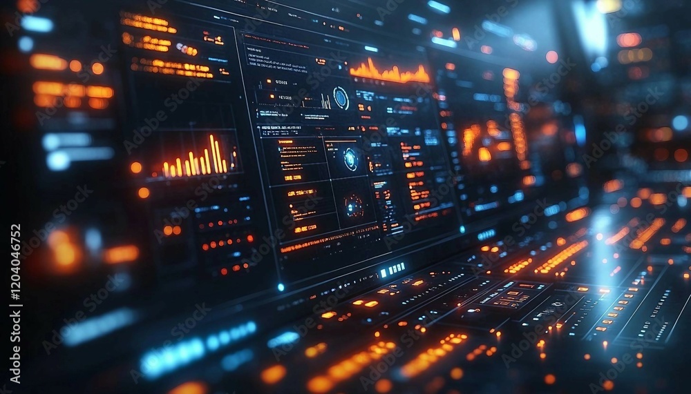 Obraz premium crowdfunding platform powered by AI algorithms, predicting the success of campaigns and helping investors choose projects, Crowdfunding Platform Powered by AI Analytics