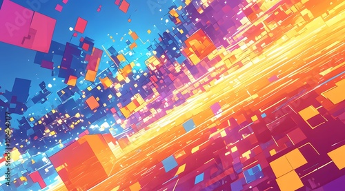 abstract background with bokeh