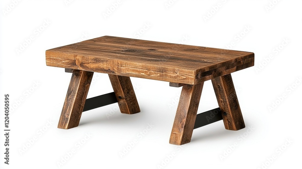 Rustic Wooden Coffee Table with Sturdy Legs and Unique Grain Pattern for Living Room Decoration Rustic Wooden Coffee Table with Sturdy Legs and Unique Grain Pattern for Living Room Decoration