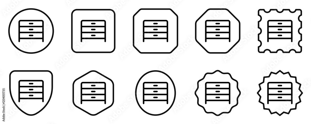 Editable drawer vector icon. Part of a big icon set family. Perfect for web and app interfaces, presentations, infographics, etc Editable drawer vector icon. Part of a big icon set family. Perfect for web and app interfaces, presentations, infographics, etc